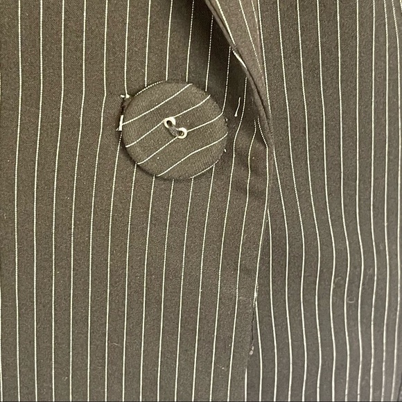 Alberto Makali Pinstripe Jacket Black Size 8 - Picture 6 of 10